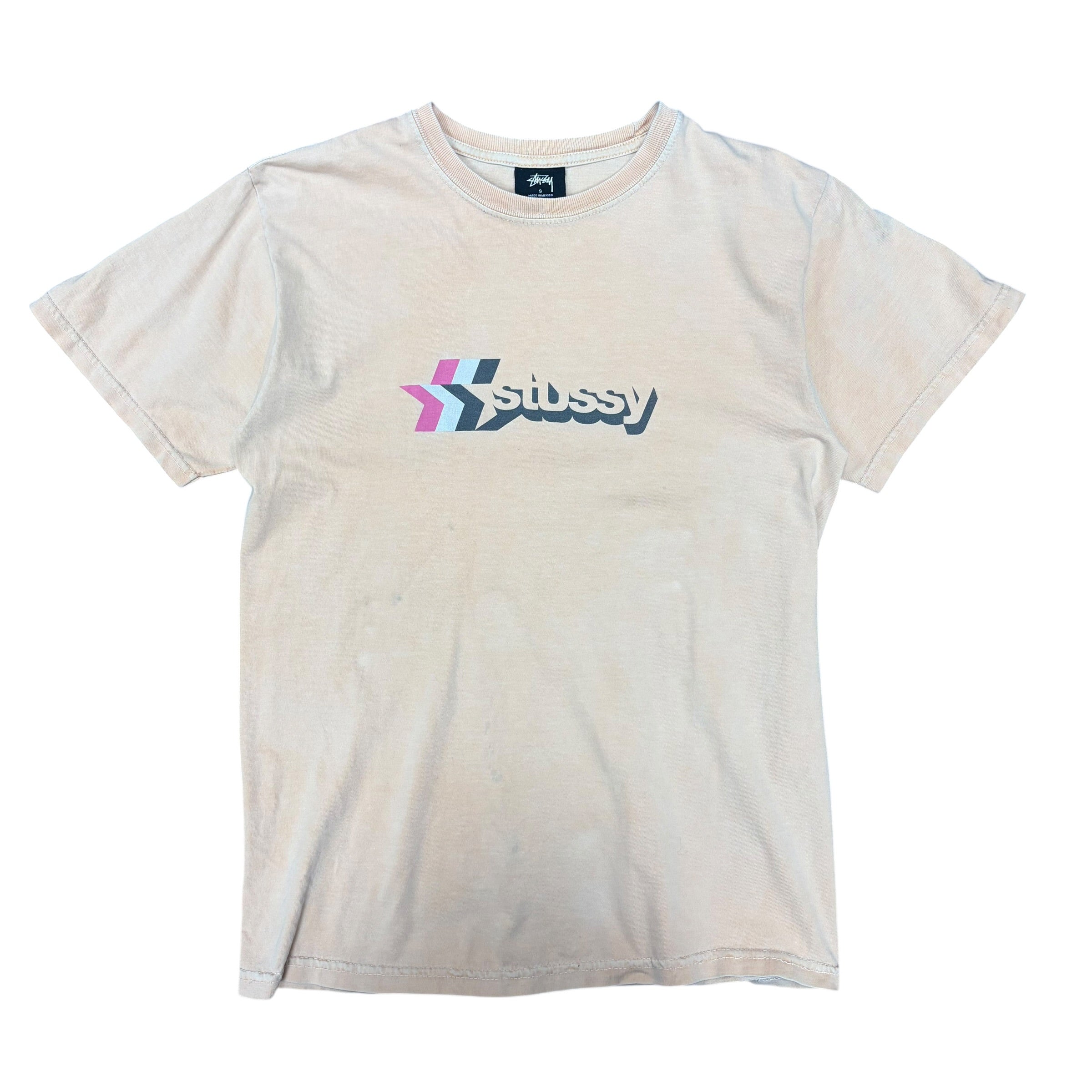 Stussy 3 Star Pigment Dyed Tee Orange