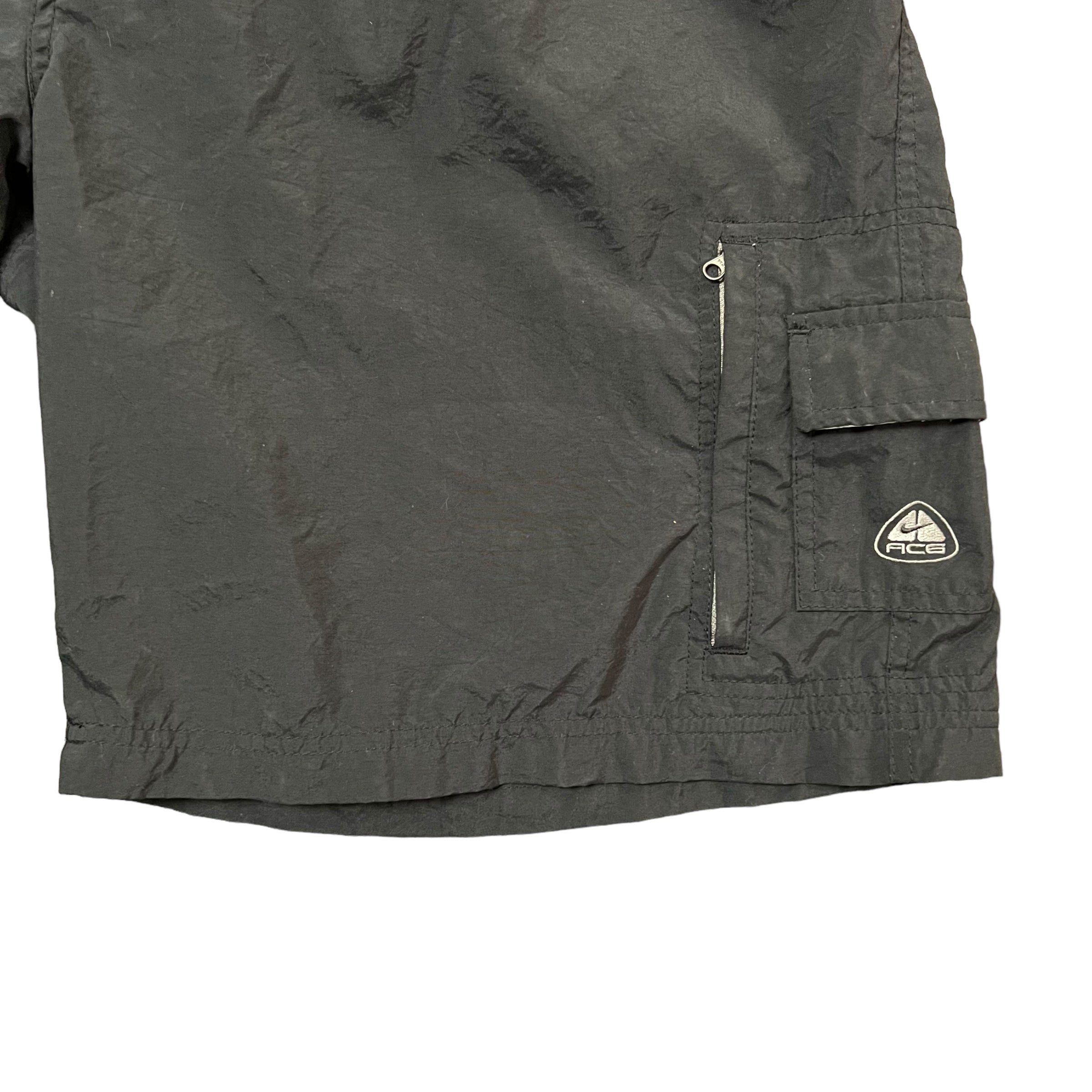 Vintage Nike ACG Nylon Cargo Shorts Black