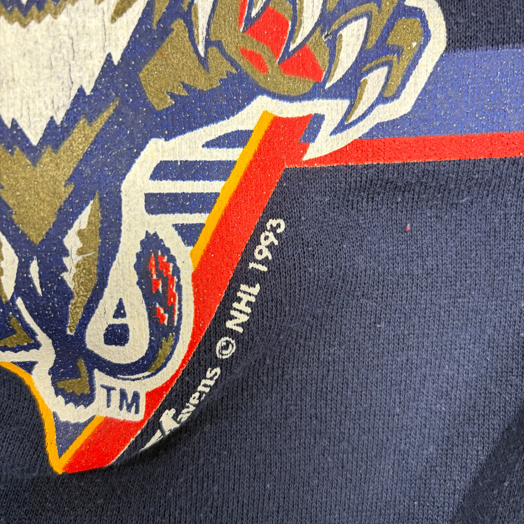 1993 Ravens Athletics NHL Florida Panthers Logo Crewneck Navy
