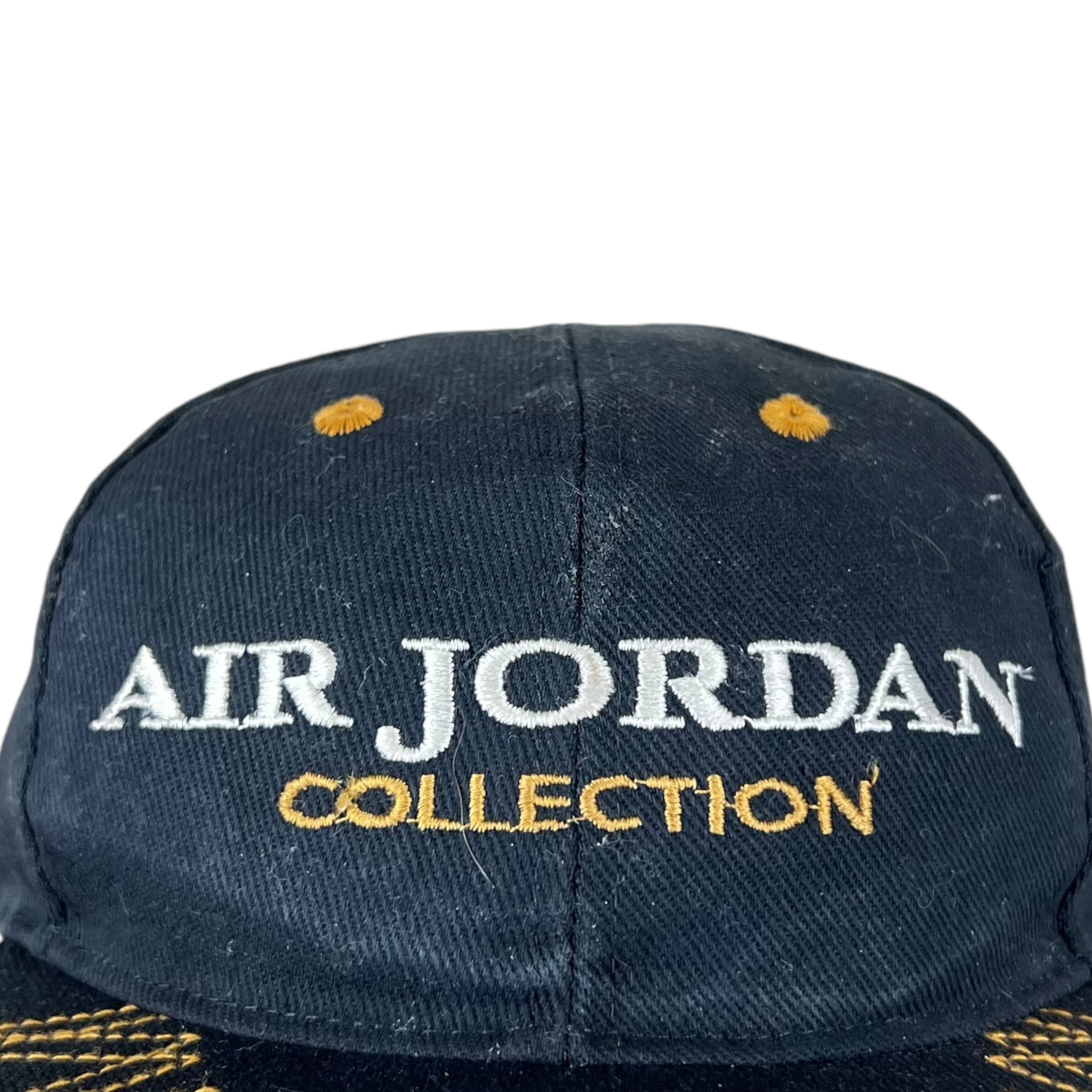 Vintage Jordan Collection Embroidered Logo StrapBack Black