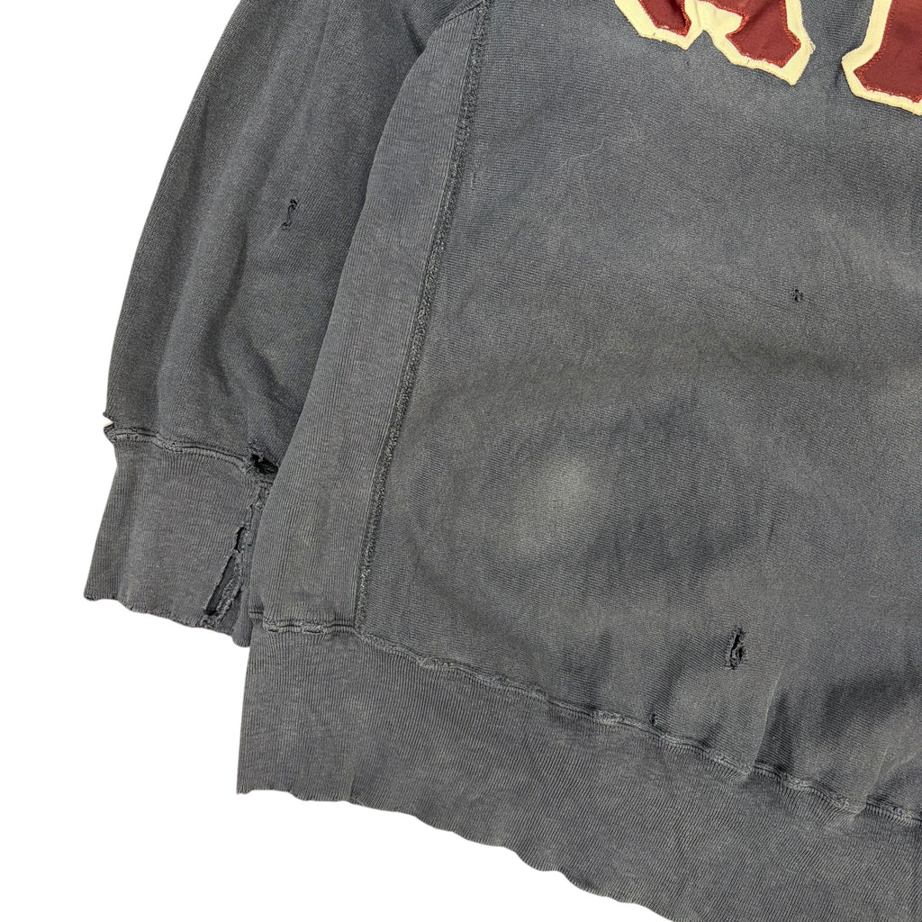 Vintage 80s Champion Sorority Crewneck Thrashed Navy
