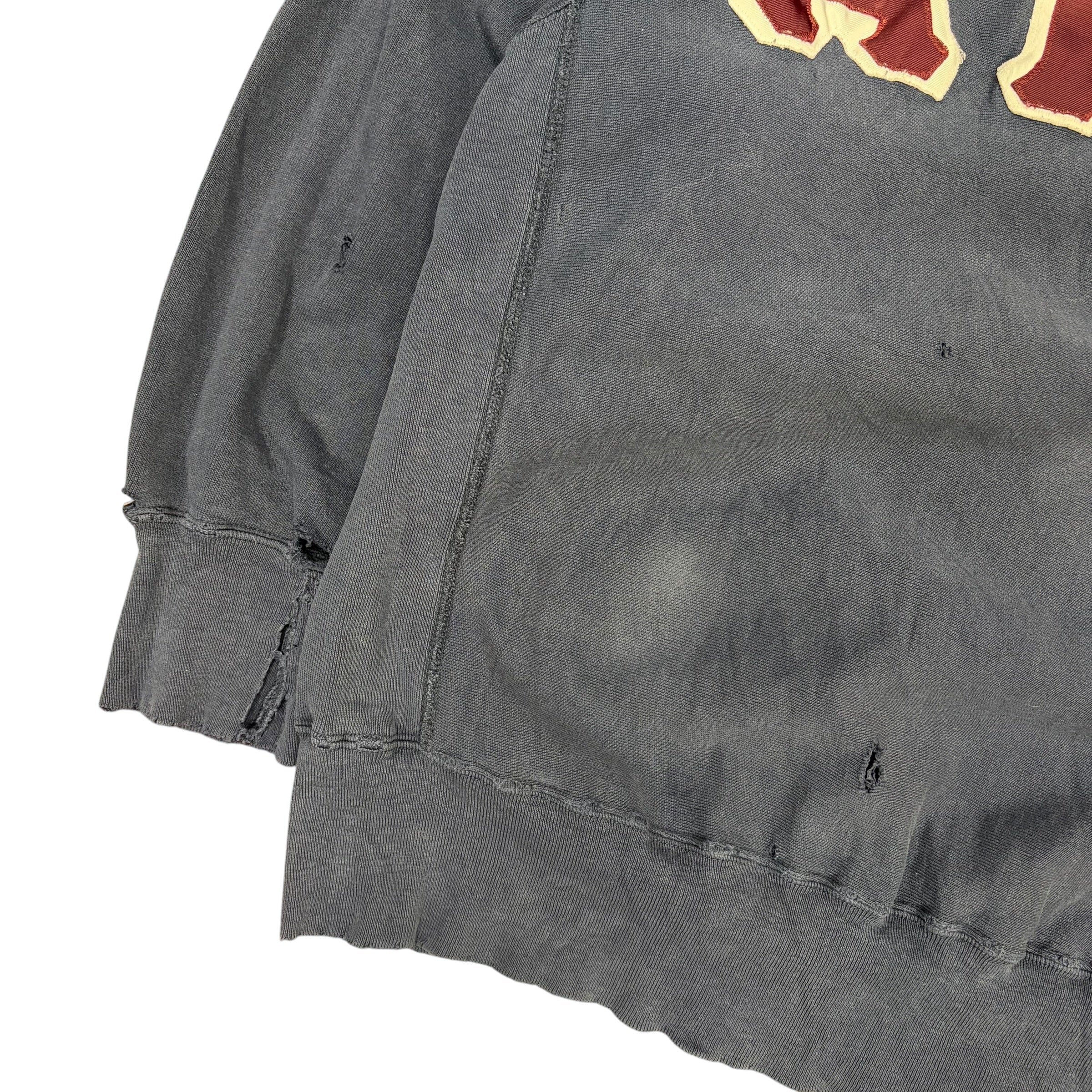 Vintage 80s Champion Sorority Crewneck Thrashed Navy