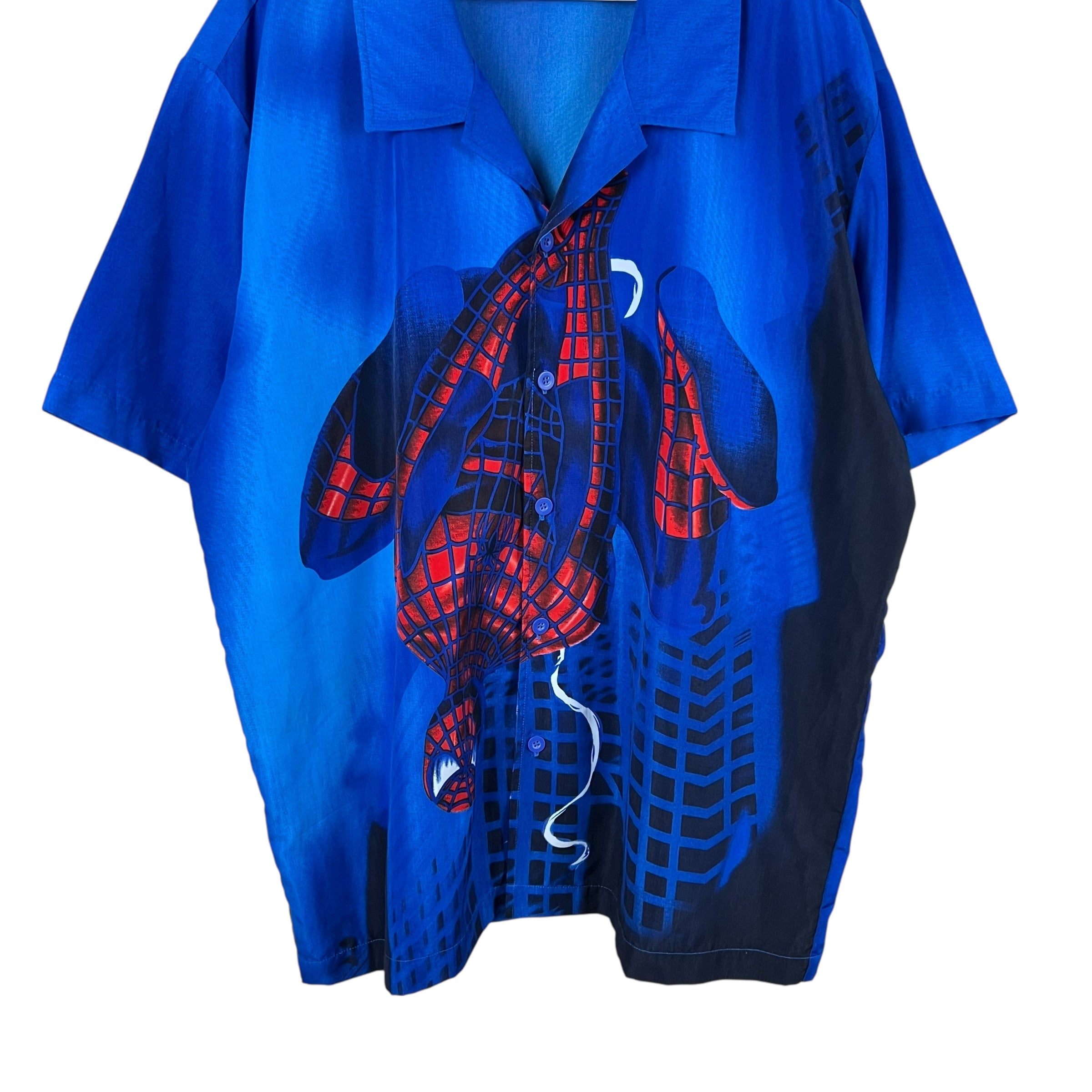 2002 Spider-Man AOP Graphic Button Up