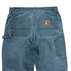 1998 Vintage Carhartt Carpenter Straight Leg Pants Dark Turquoise