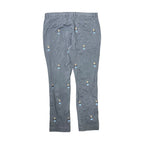 Vintage Polo By Ralph Lauren Slim Fit Embroidered Teddy Bear Pant Grey