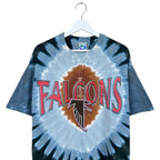 Vintage Liquid Blue Atlanta Falcons Tye Die Logo Tee