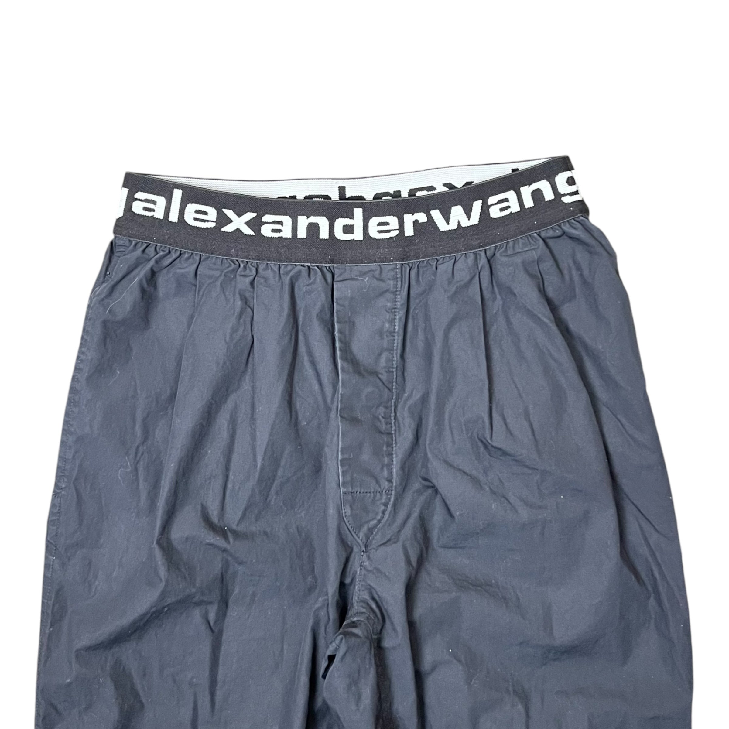 Alexander Wang T Logo Elastic Pull On Pants Black