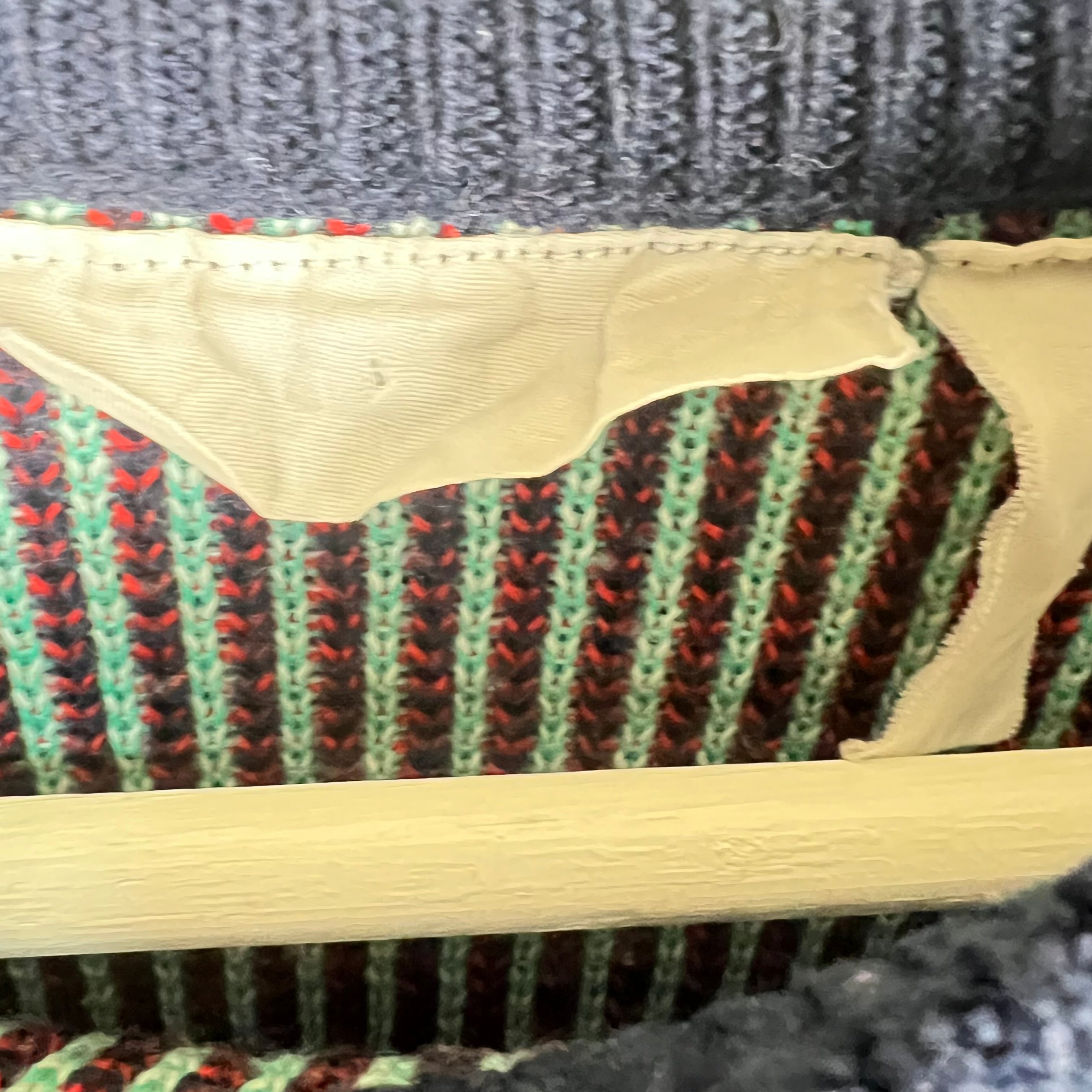 Vintage AOP Clock Pattern Knit Navy