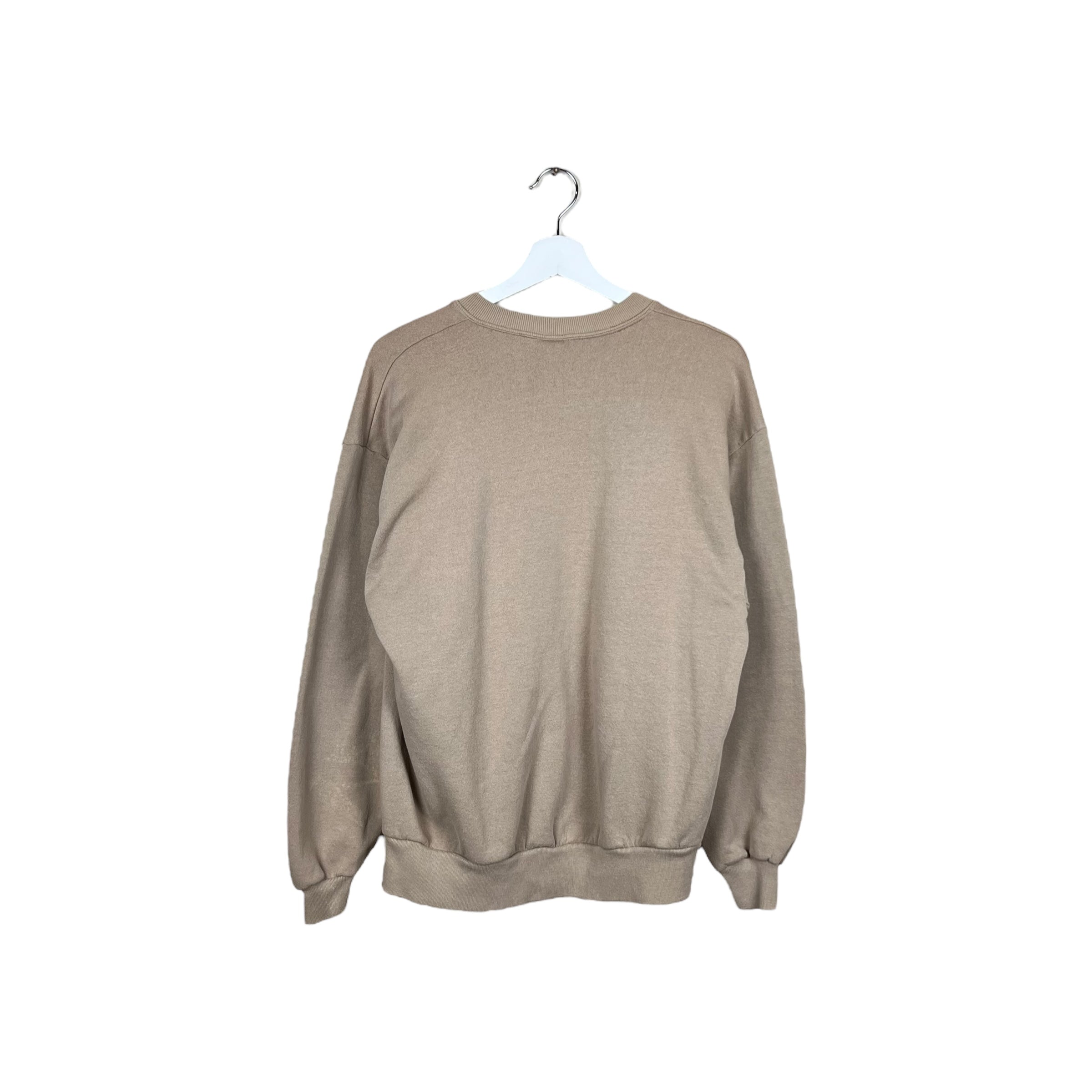 Vintage Mickey Mouse Faces of Emotions Crewneck Light Brown