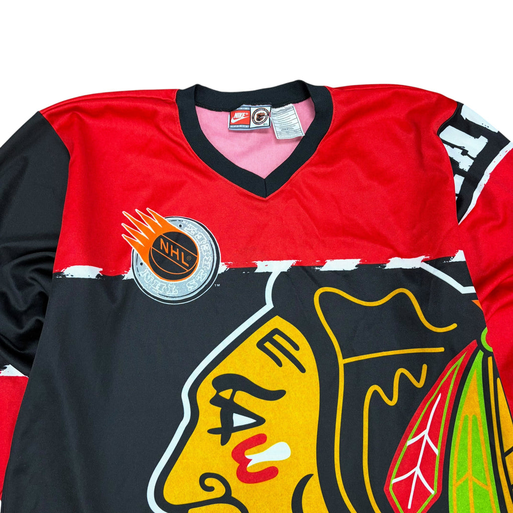 Vintage Nike Chicago Blackhawks All Over Hockey Jersey