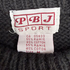 Vintage PBJ Sport Animal Safari Knit Black