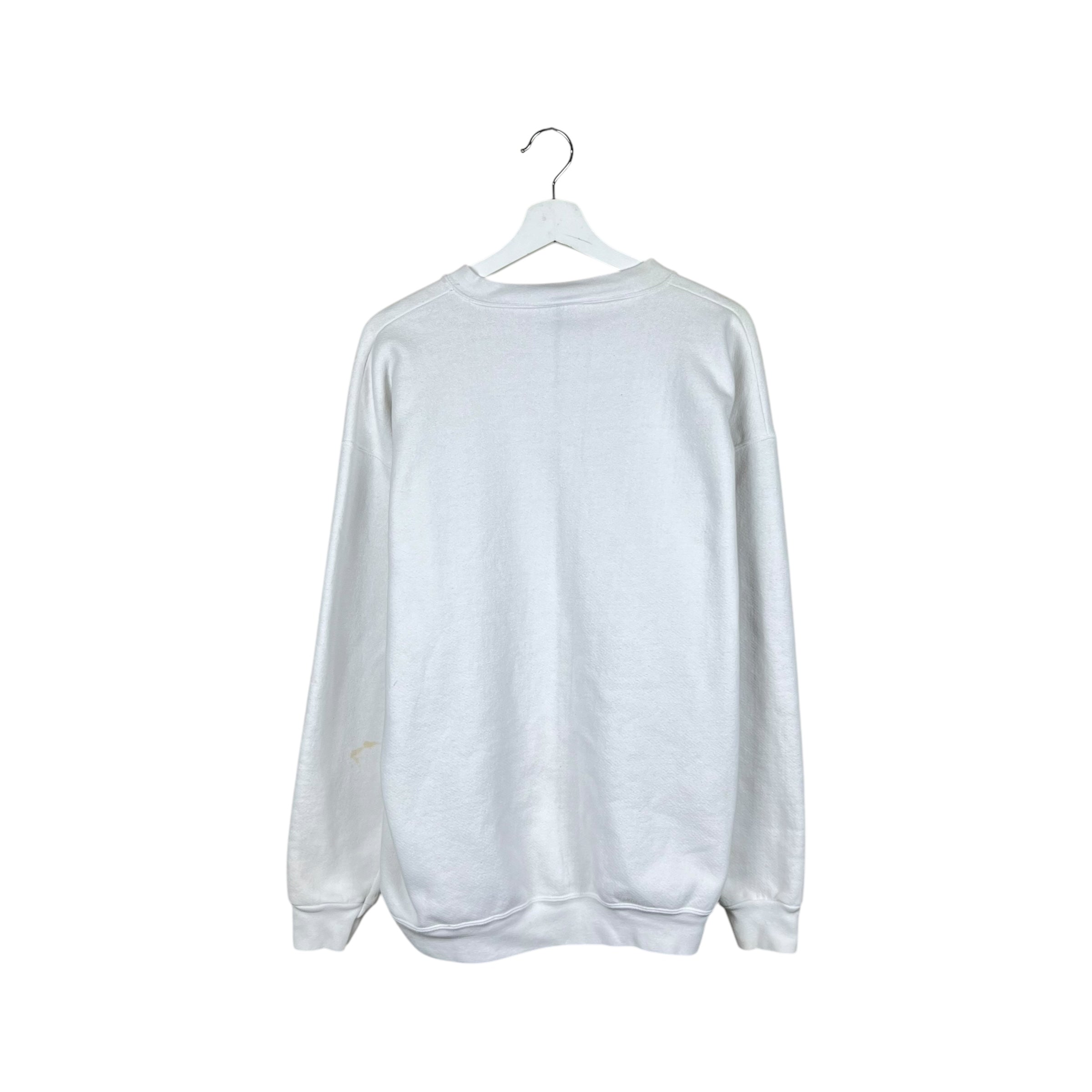 Vintage Dr. Seuss Cat Graphic Crewneck White