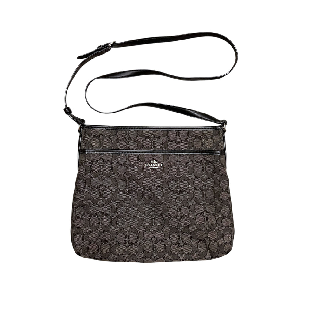 Coach Signature Crossbody Monogram Bag Black/Grey