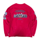 Vintage Harley Davidson Cancun Mexico “Poundin’ Pistons” Longsleeve Red