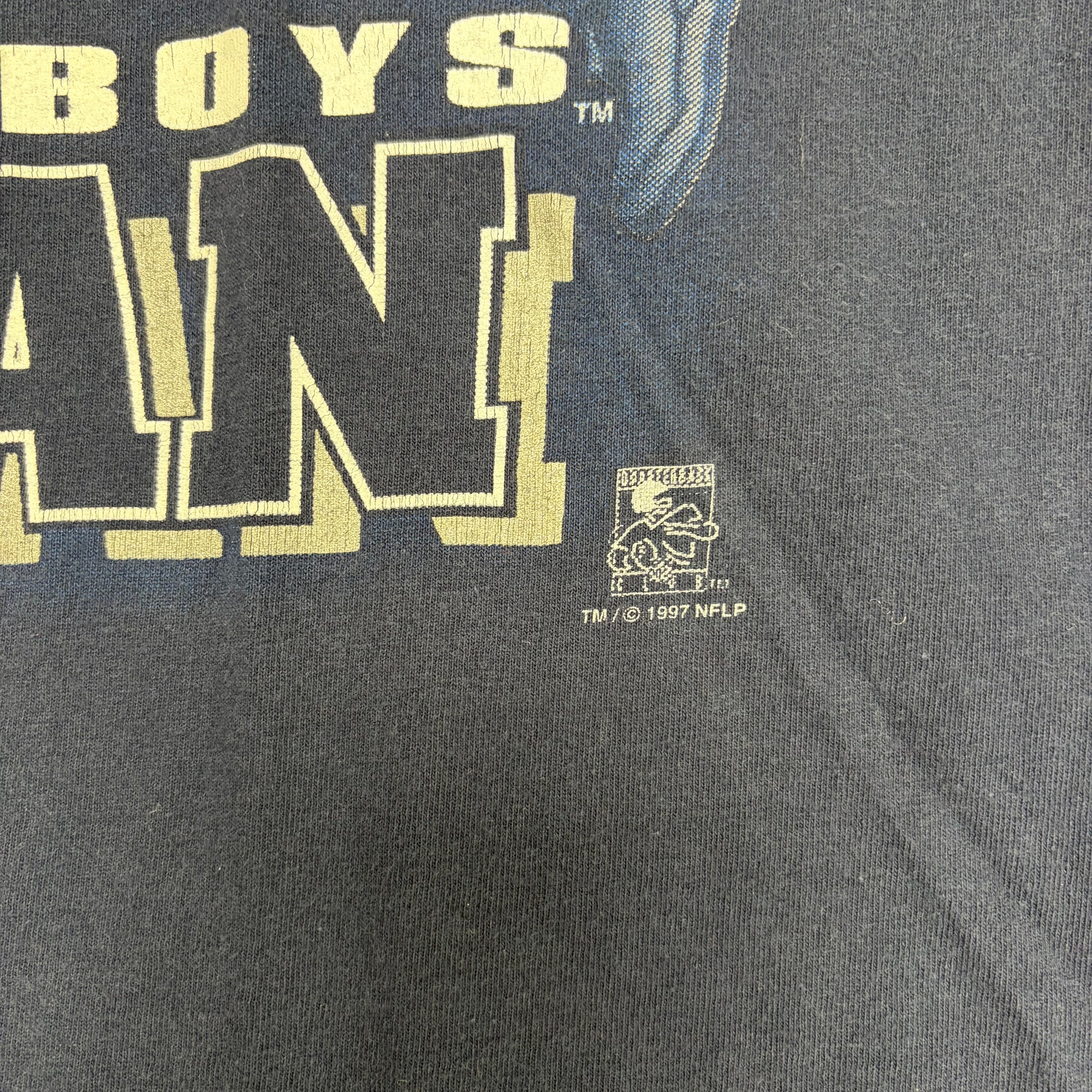 1997 Lee Sport NFL Dallas Cowboys Troy Aikman Player Tee
