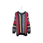 Vintage Tundra 3D Cable Multi Colour Knit