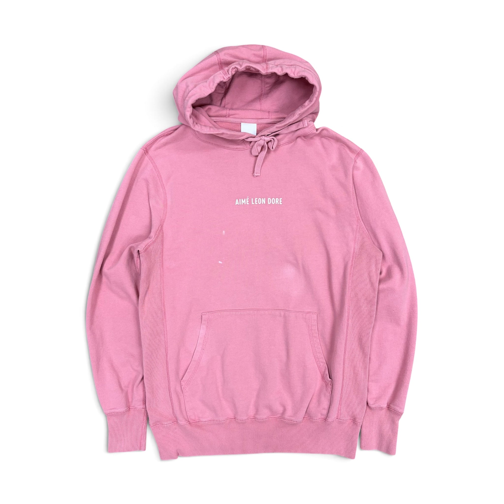 Aime Leon Dore Logo Kanga Hoodie Dusty Pink