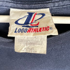 1999 Logo Athletic NFL Denver Broncos “Back 2 Back Super Bowl Champions” Tee Navy