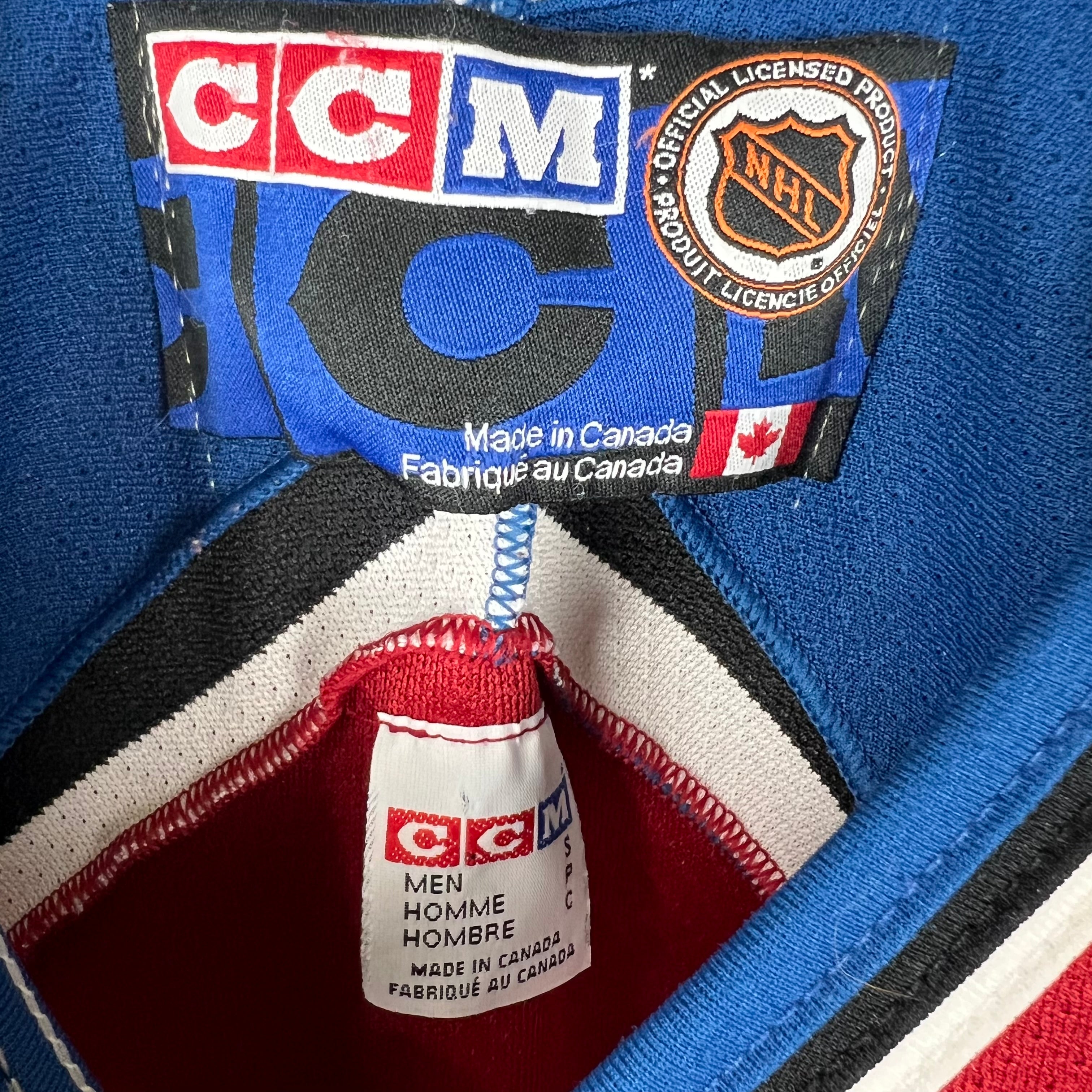 Vintage 90s CCM Colorado Avalanche Blank Away Jersey