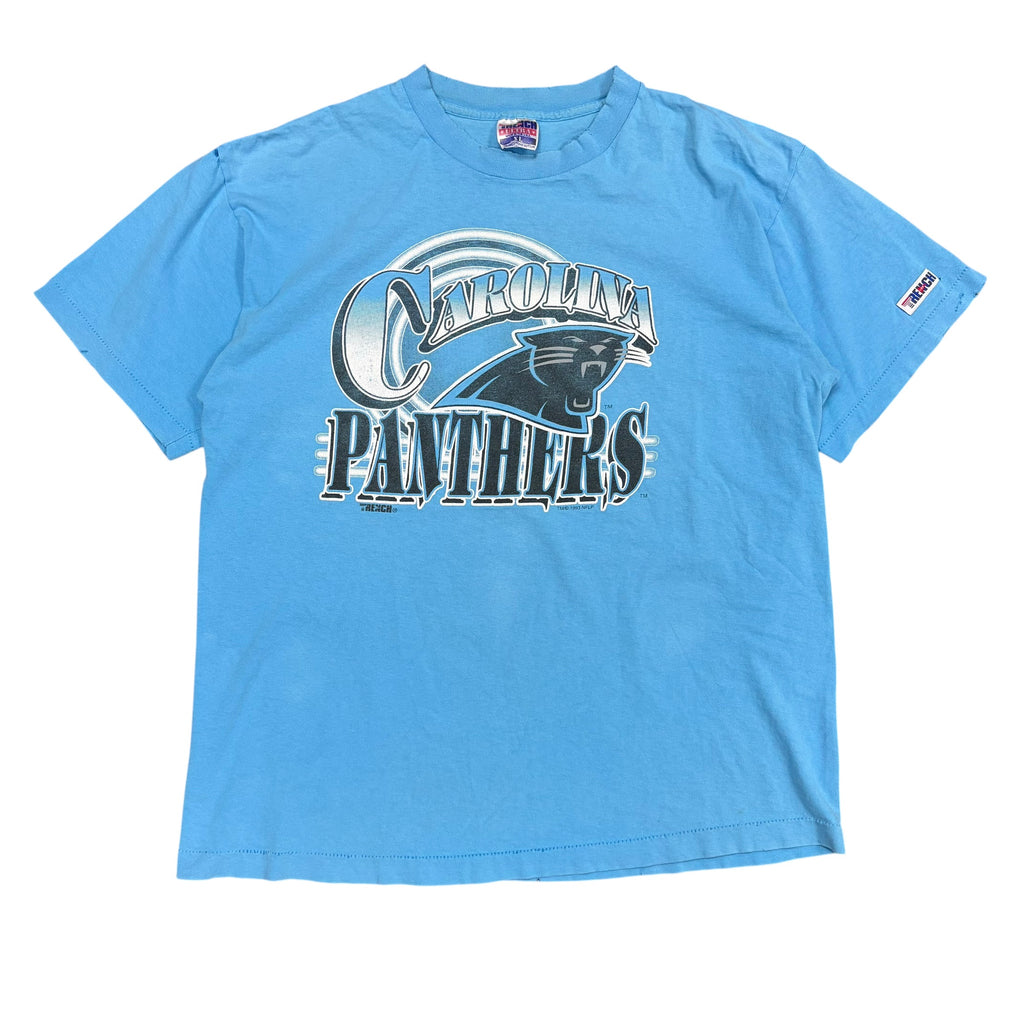 1993 Trench NFL Carolina Panthers  Big Logo Tee Light Blue