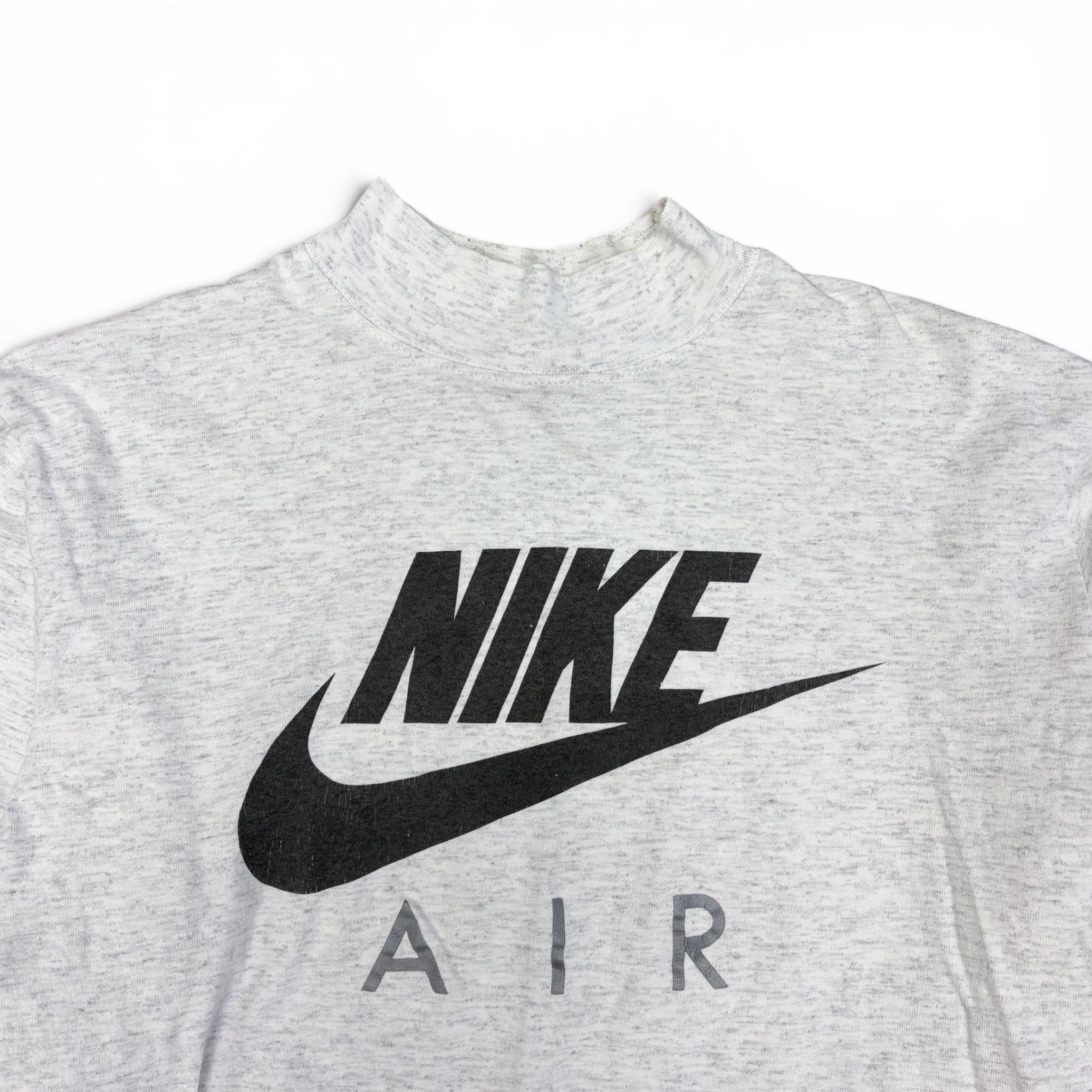 Vintage 80’s Nike Air Logo Mockneck Longsleeve Grey