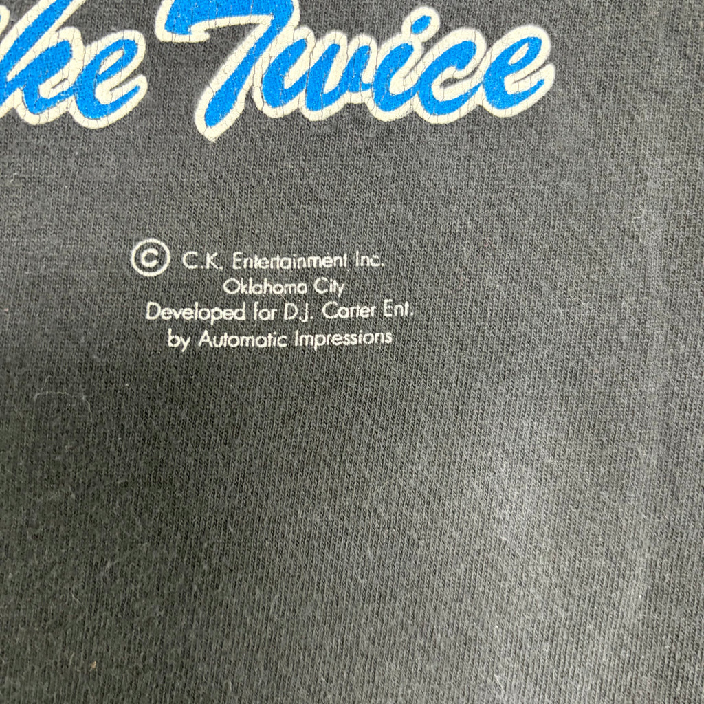 Vintage MLB Player Joe Carter “Lightning Does Strike Twice” Tee Black