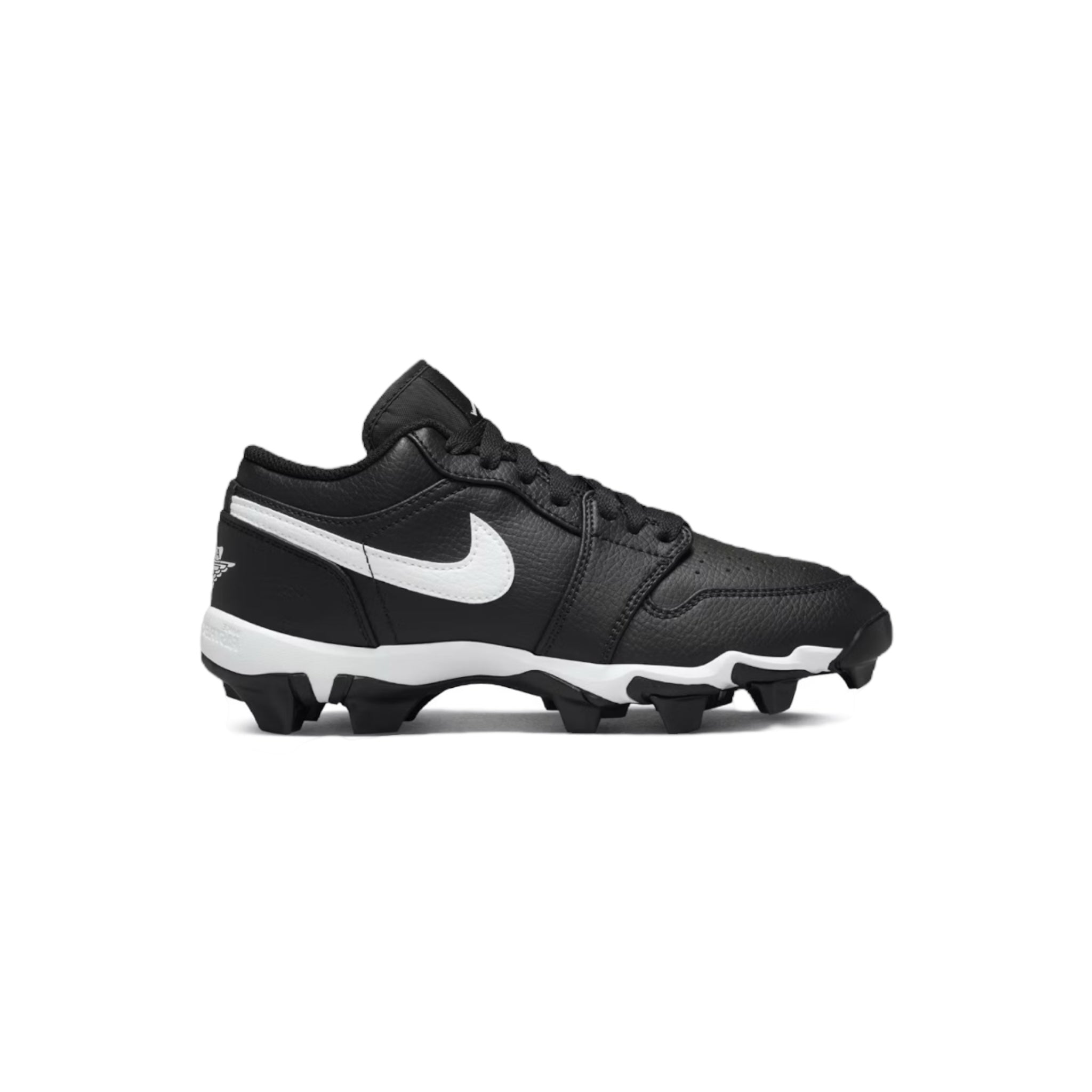 Jordan 1 Low Black & White Cleat (GS)