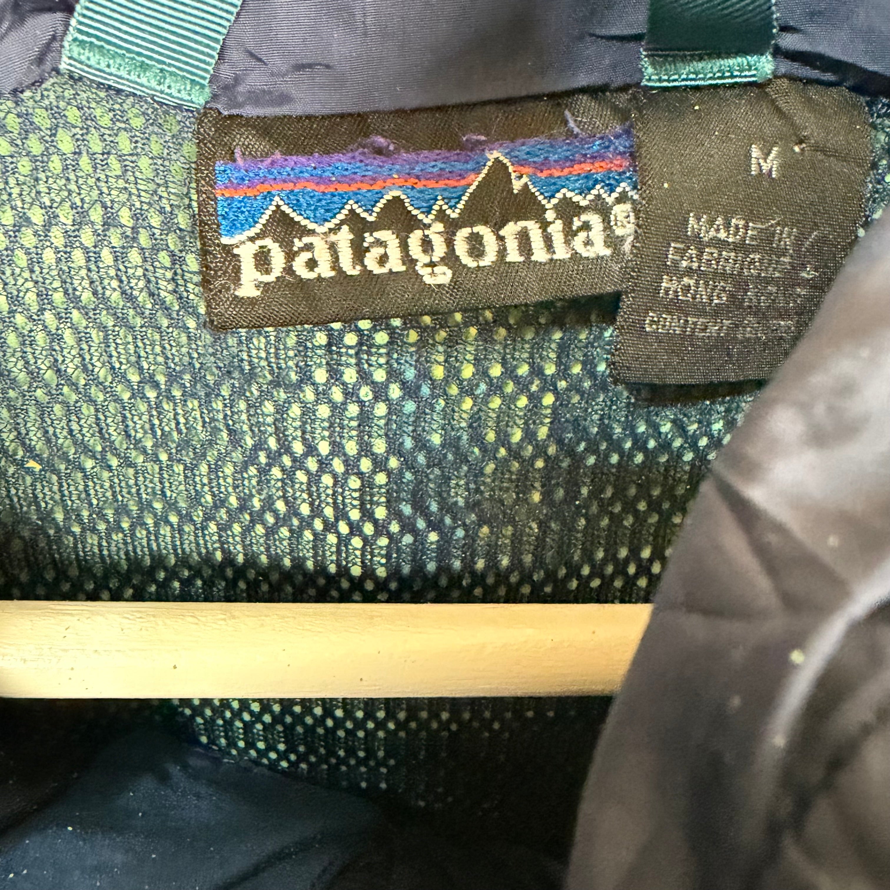 Vintage Patagonia Storm Windbreaker Jacket Aqua Blue
