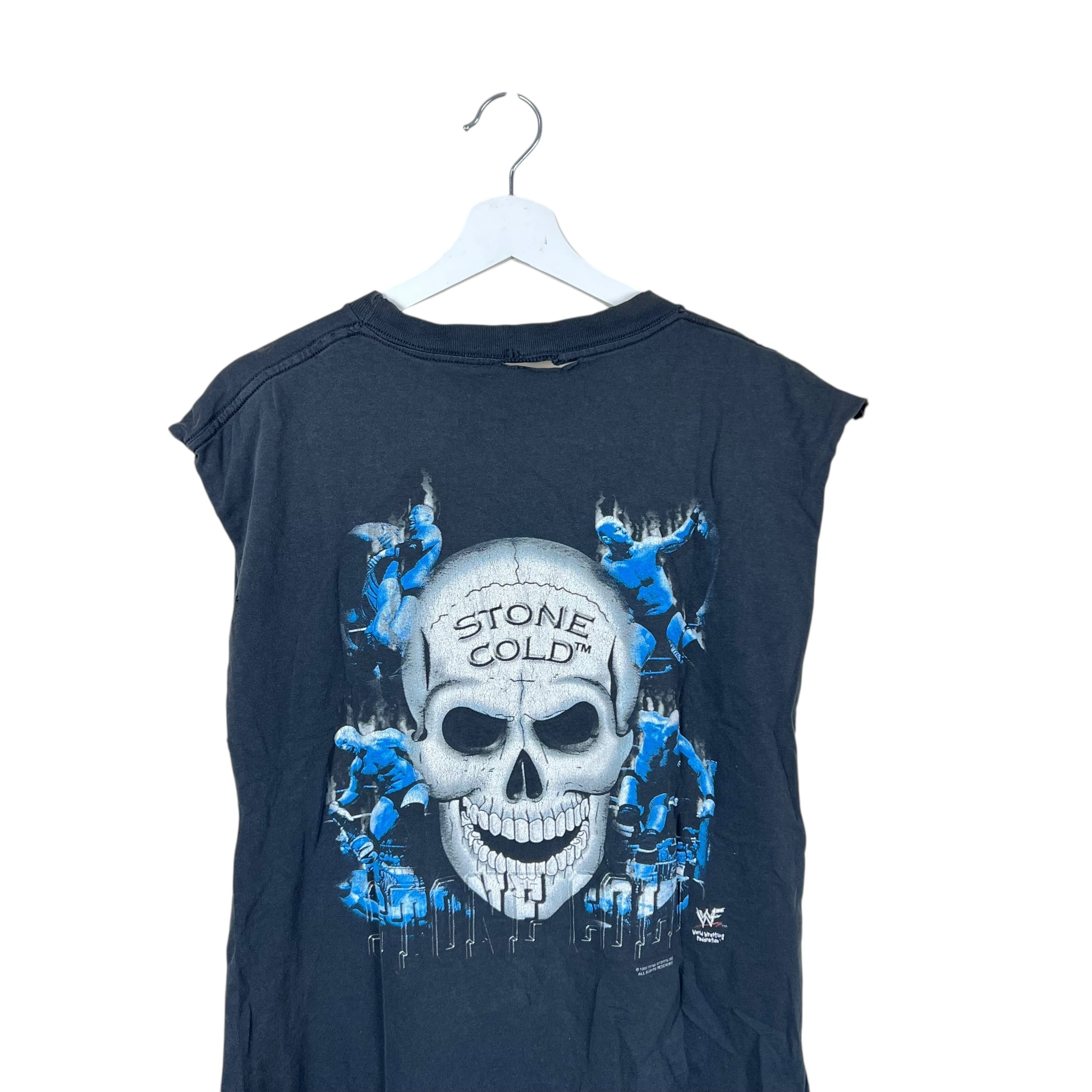 1999 WWF Stone Cold Steven Austin 3:16 Cut Off Tee Black