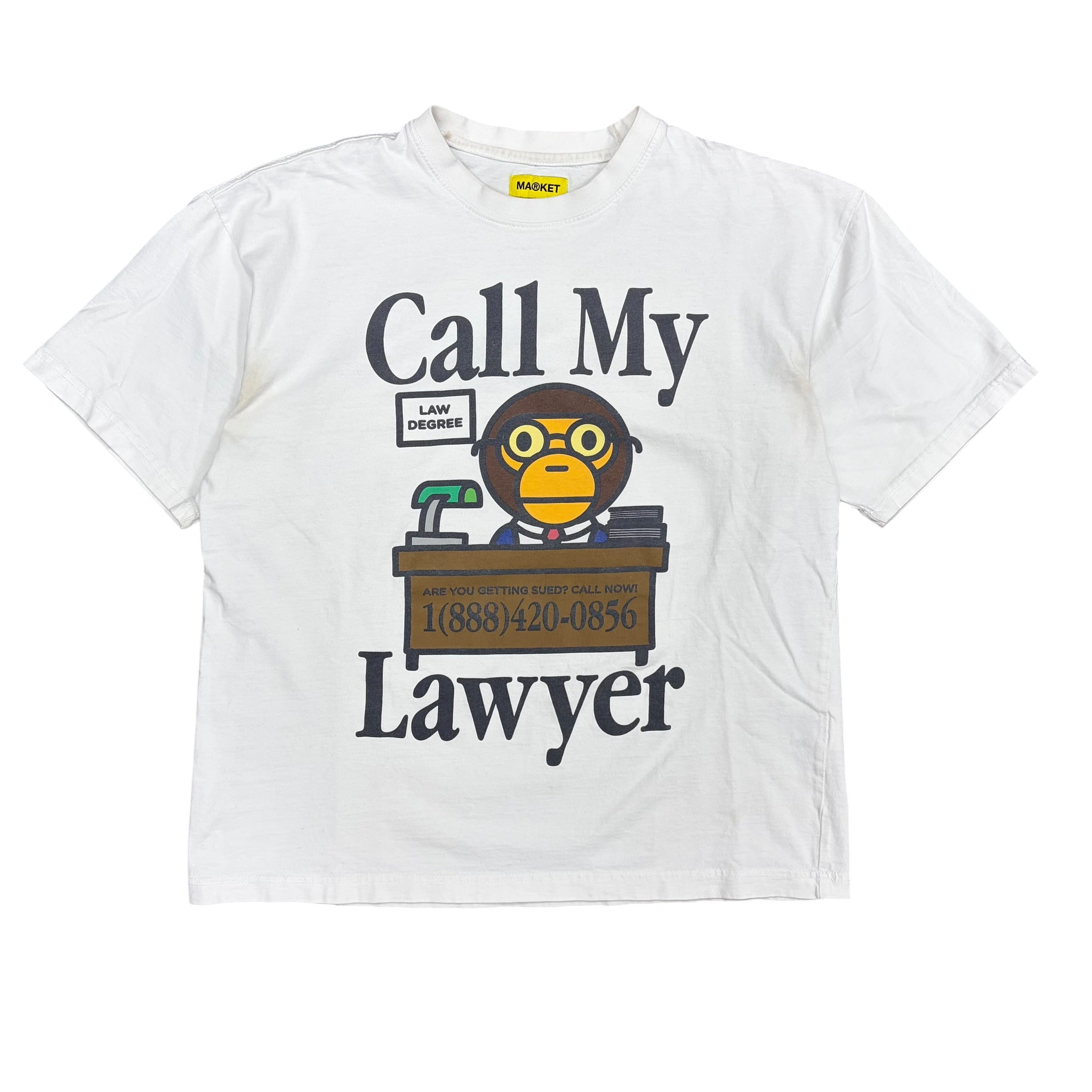 Bape x Market “Call My Milo” Tee White