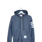 Thom Browne 4-Bar Full Zip Sweatshirt Grey
