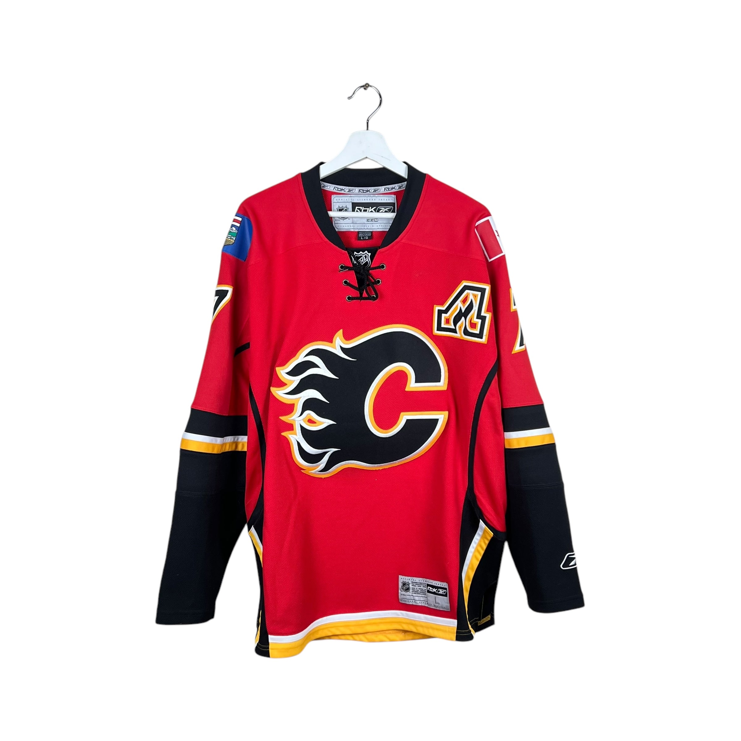 Vintage Reebok Calgary Flames Todd Bertuzzi Away Jersey