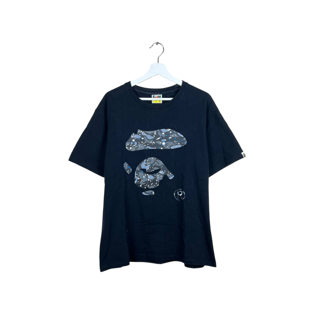 Bape Ape Head Space Camo Tee Black