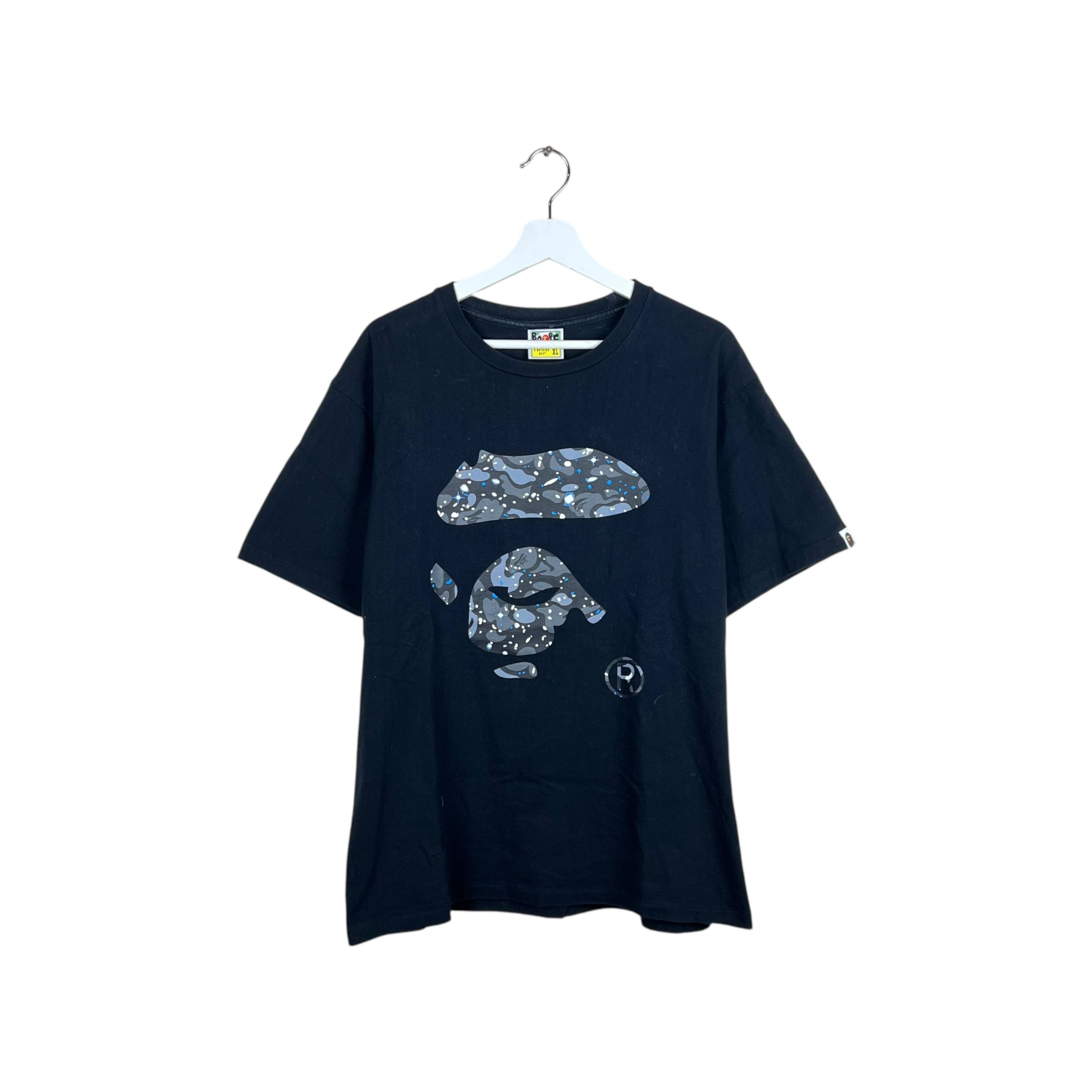 Bape Ape Head Space Camo Tee Black