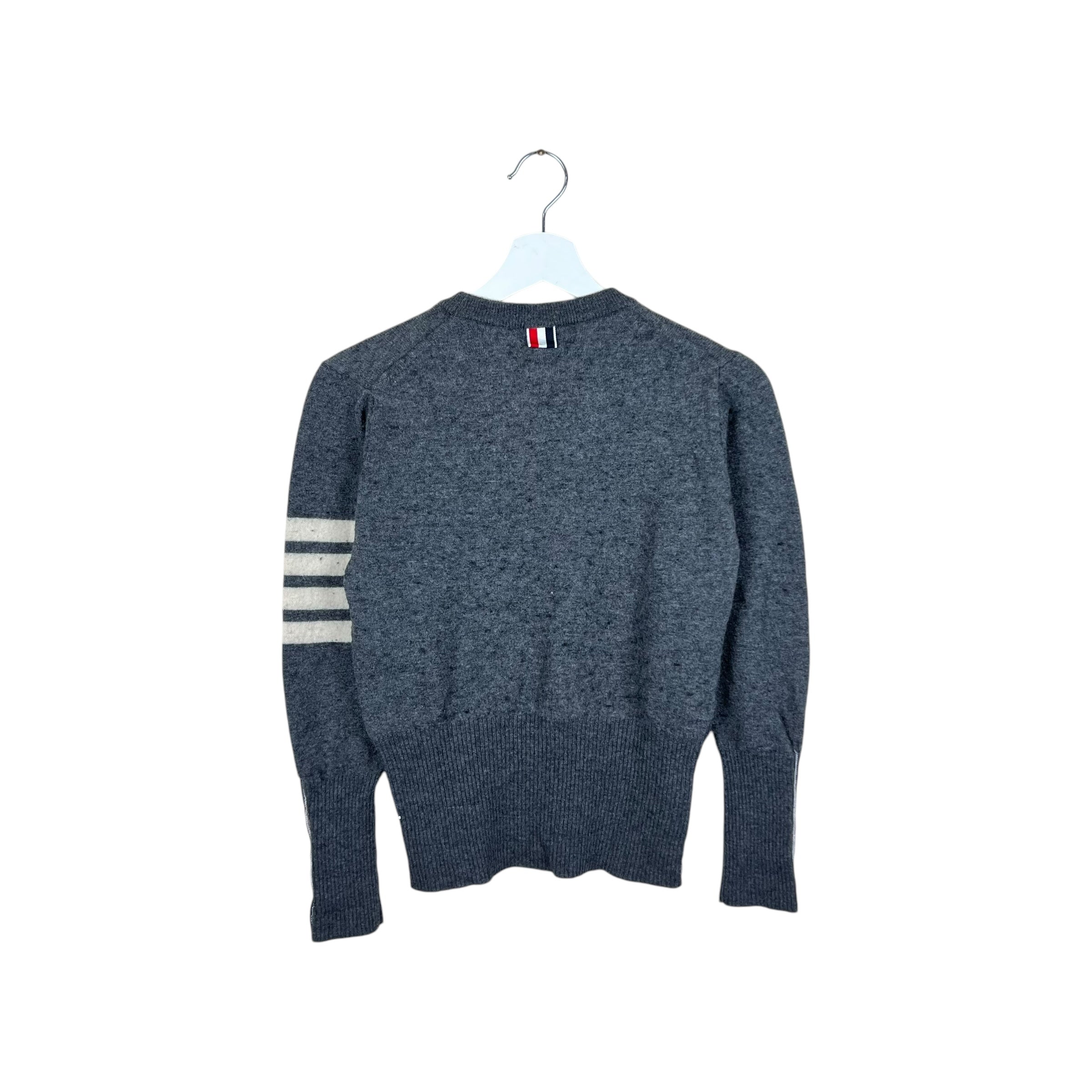 Thom Browne Women’s Classic 4 Bar Wool Knit Grey