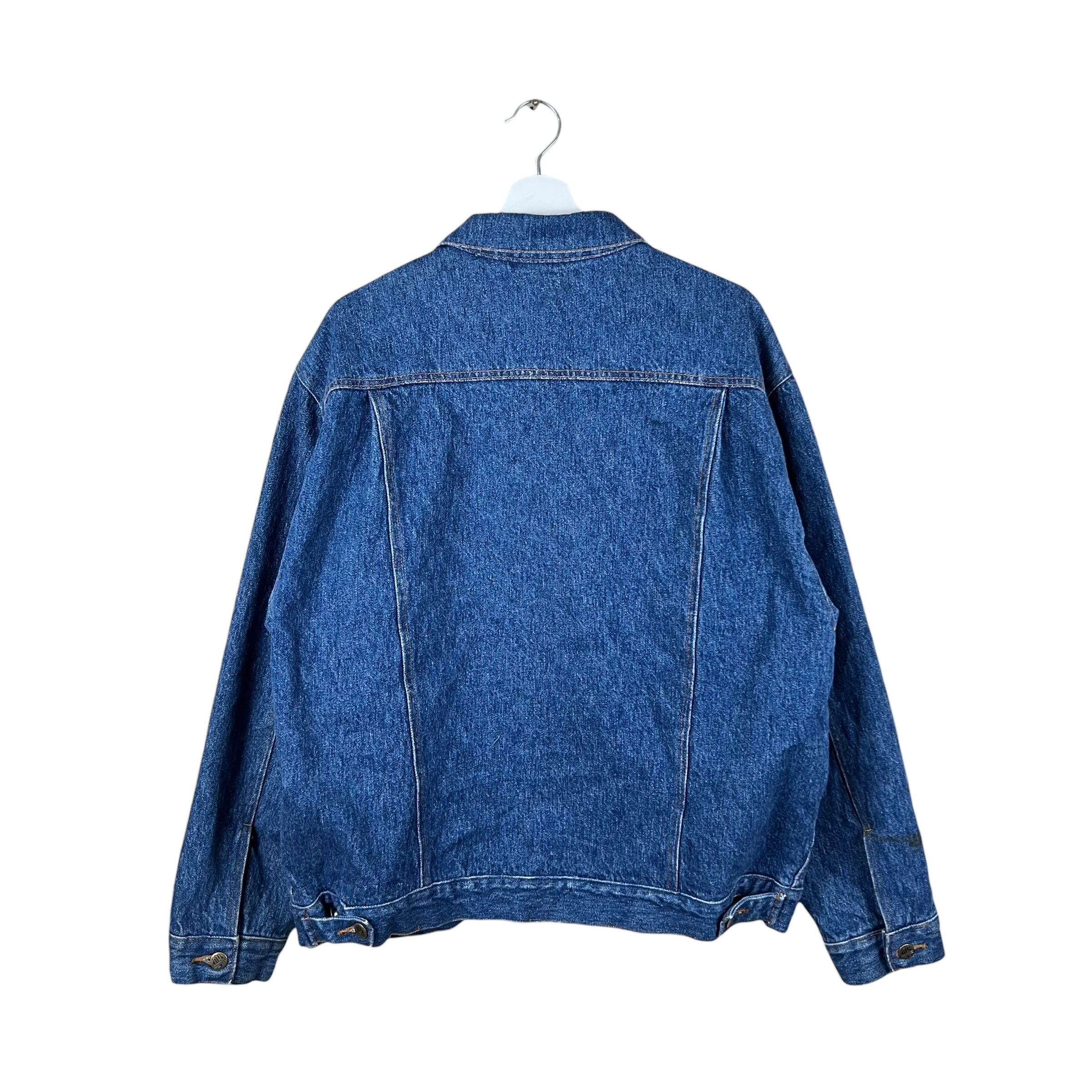 Vintage Denver Hayes Blanket Lined Denim Jacket Dark Mid Wash