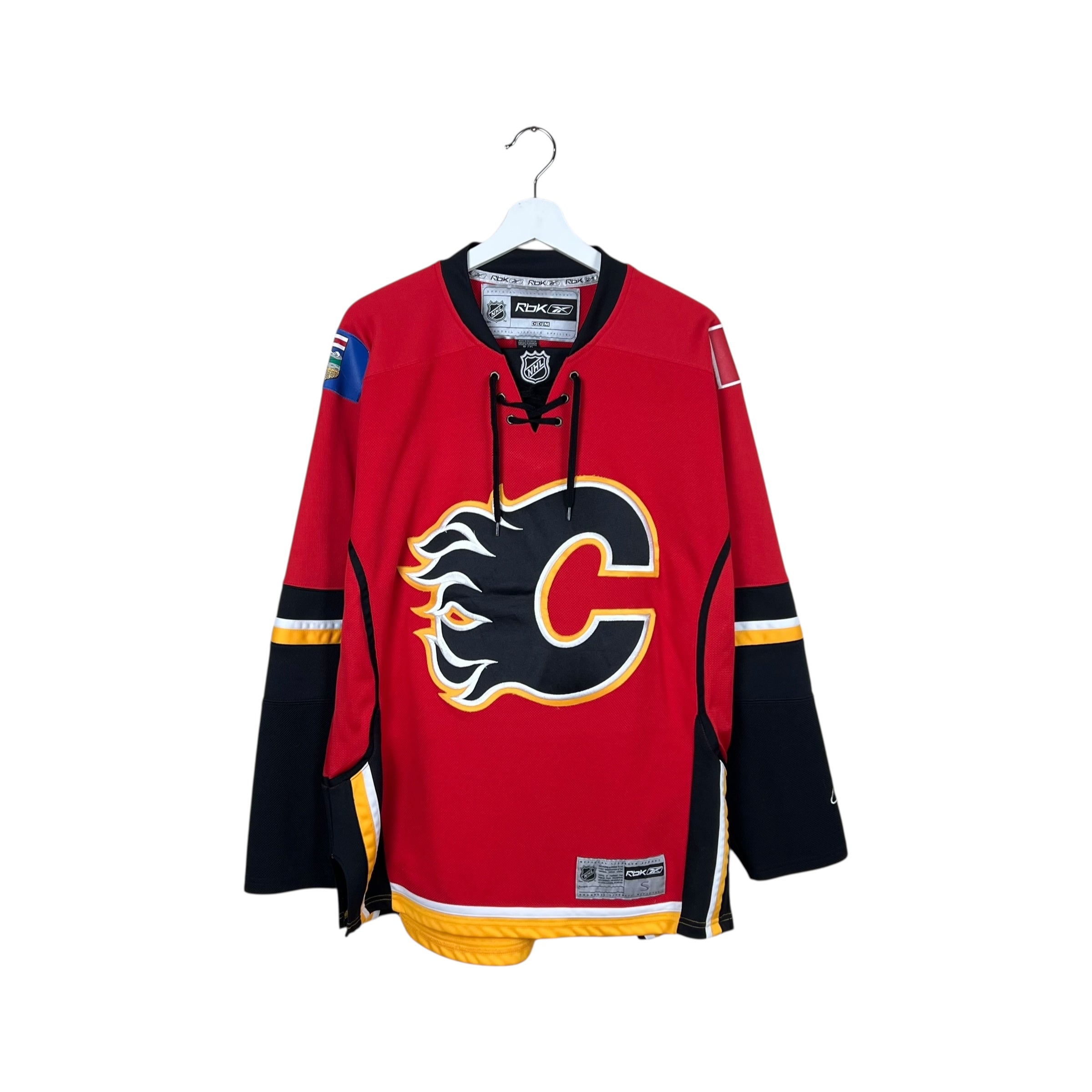 Vintage Reebok NHL Calgary Flames Blank Away Jersey