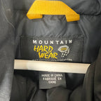 Vintage Mountain Hard Wear Two Tone Hooded Puffer Jacket Black