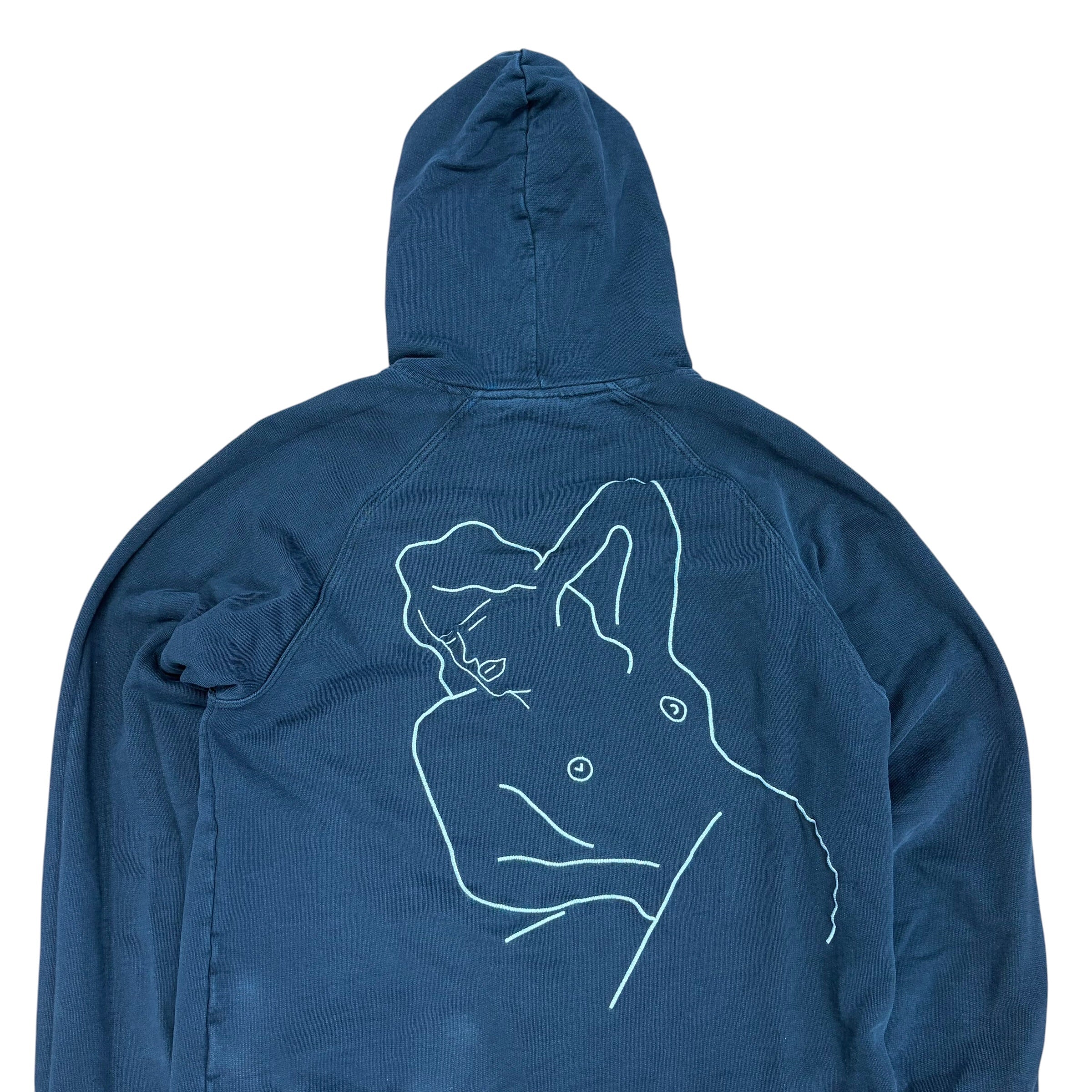 Carne Bollente Woman Line Art Hoodie Black