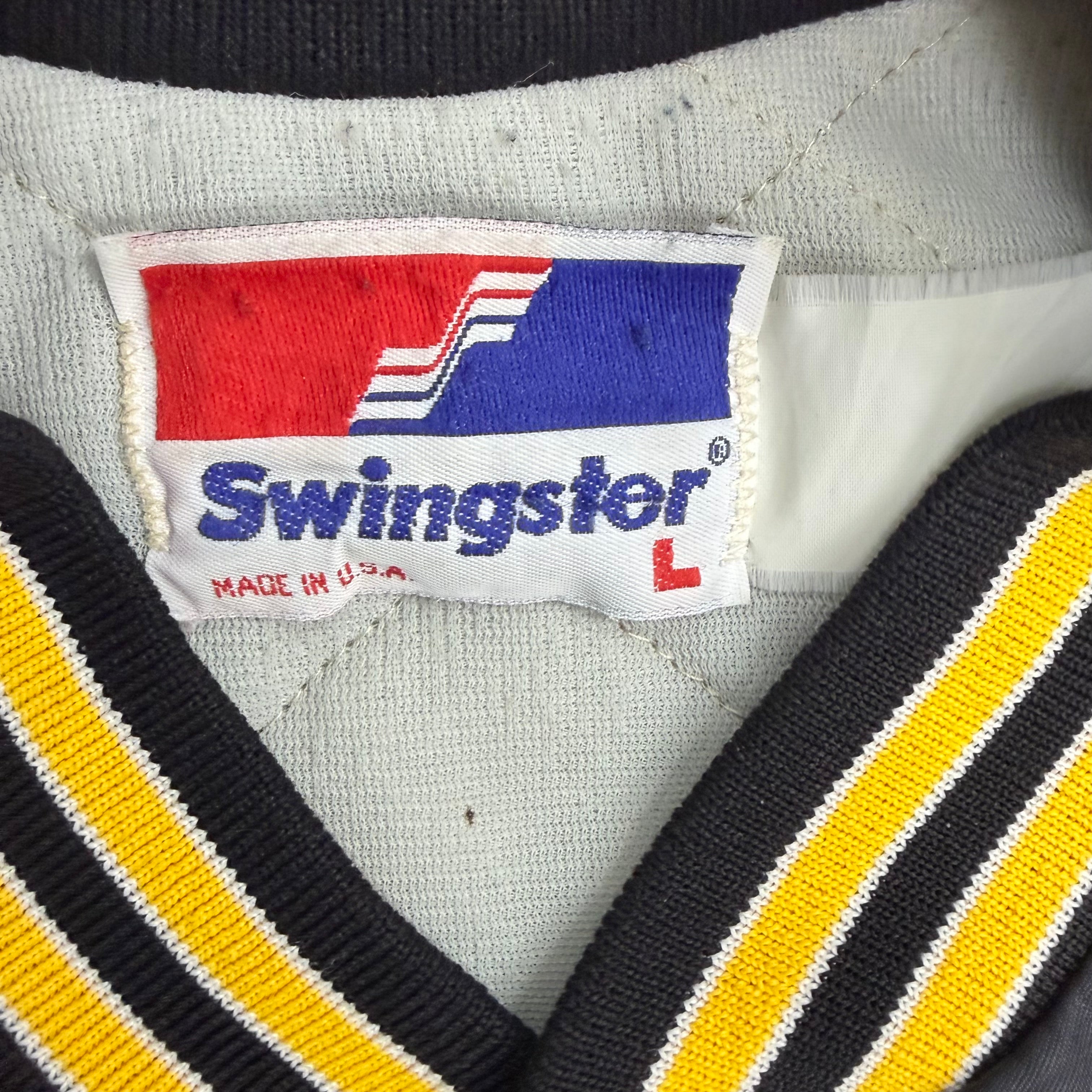 Vintage Swingster MLB Pittsburgh Pirates Logo Satin Bomber Jacket