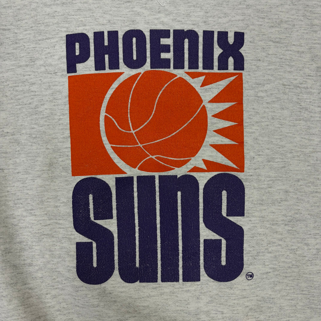 Vintage Bike 90s NBA Phoenix Suns Logo Crewneck Grey