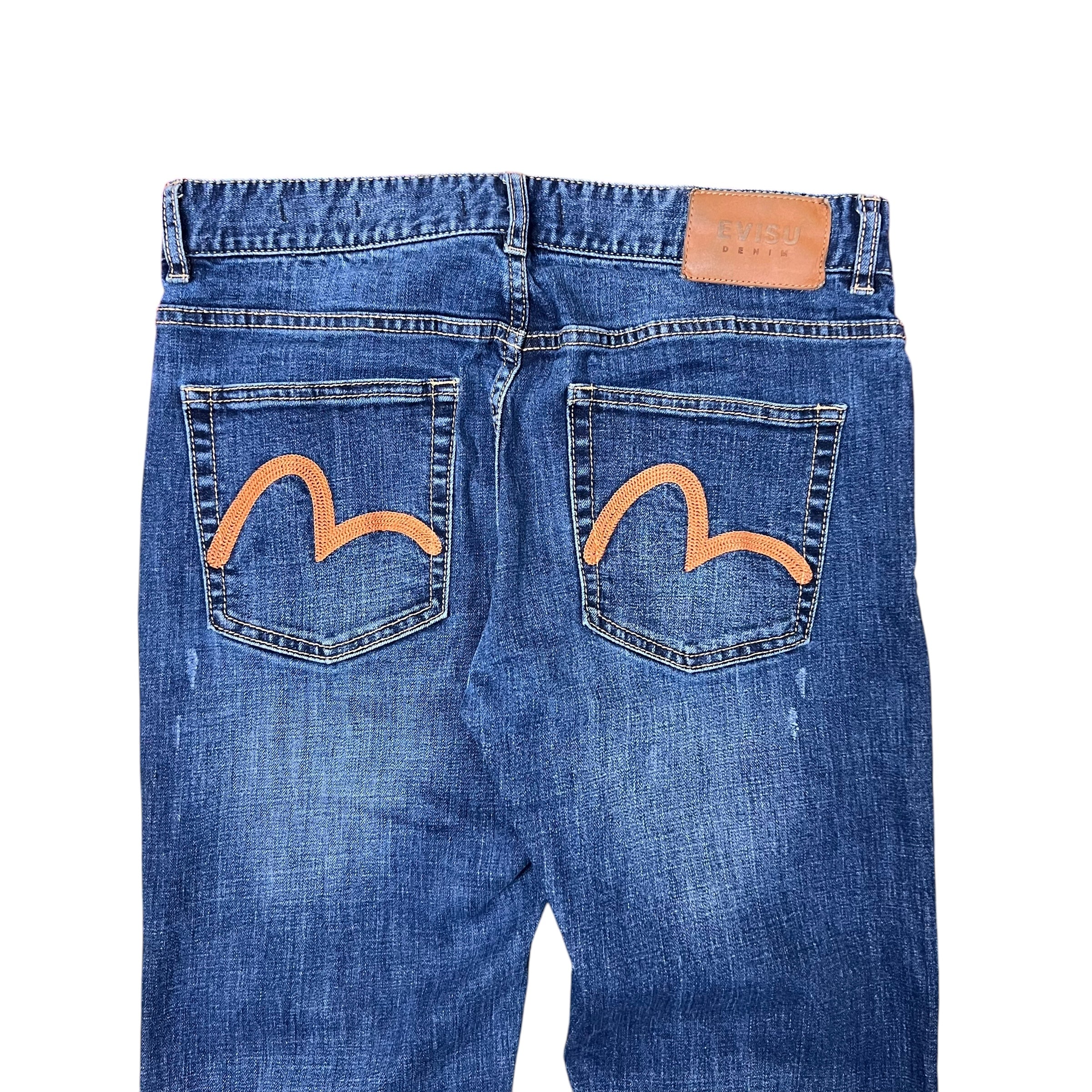 Evisu Straight Fit Jeans Dark Indigo