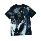 Vintage Nature “Canada’s Grey Wolf” AOP Tee Black