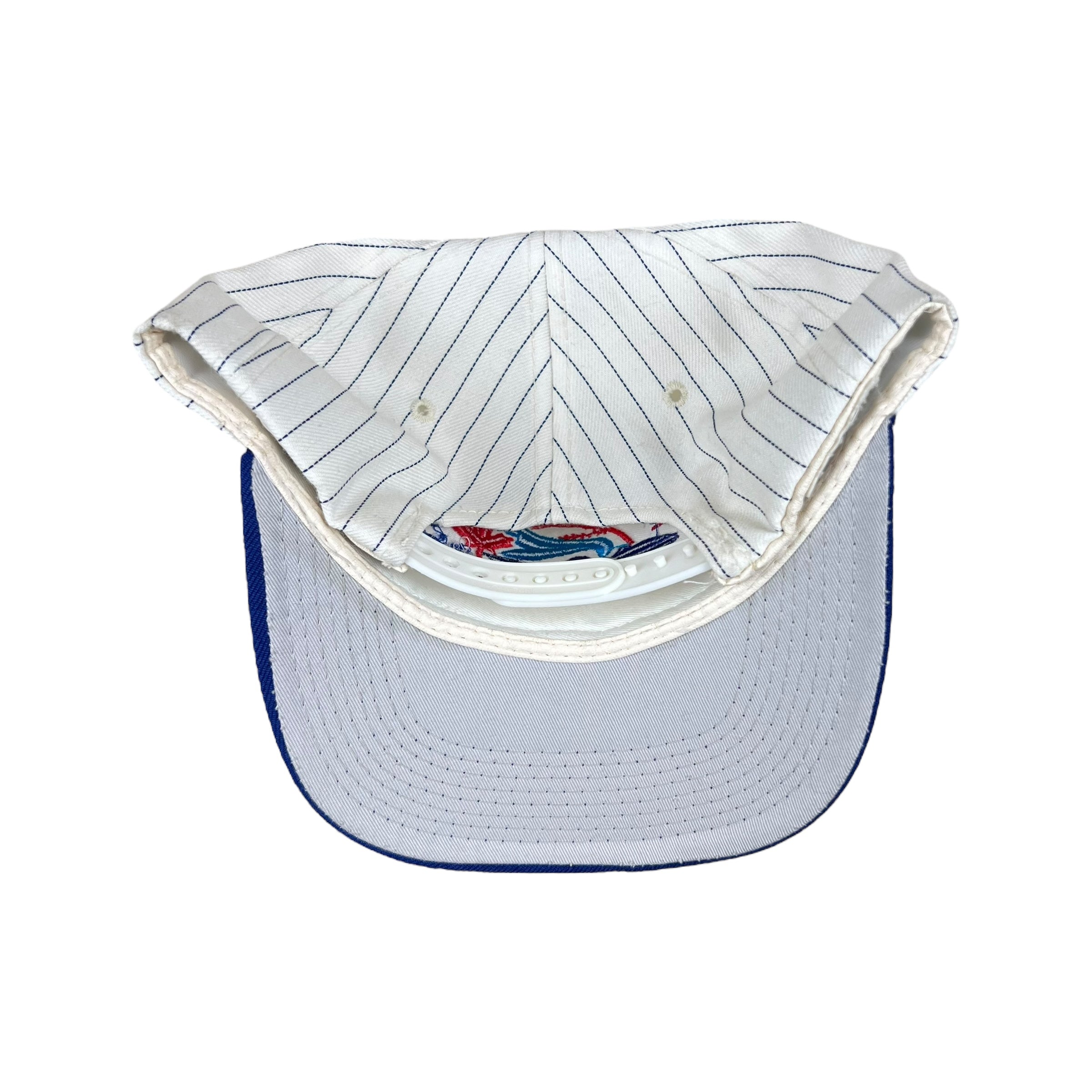 Vintage Sports Specialties Toronto Blue Jays World Series “Back To Back!” Champions Pinstripe SnapBack