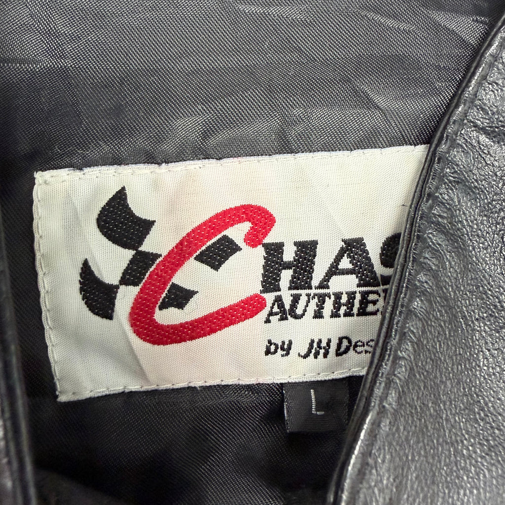 Vintage Jeff Hamilton NASCAR Kevin Harvick Leather Racing Jacket