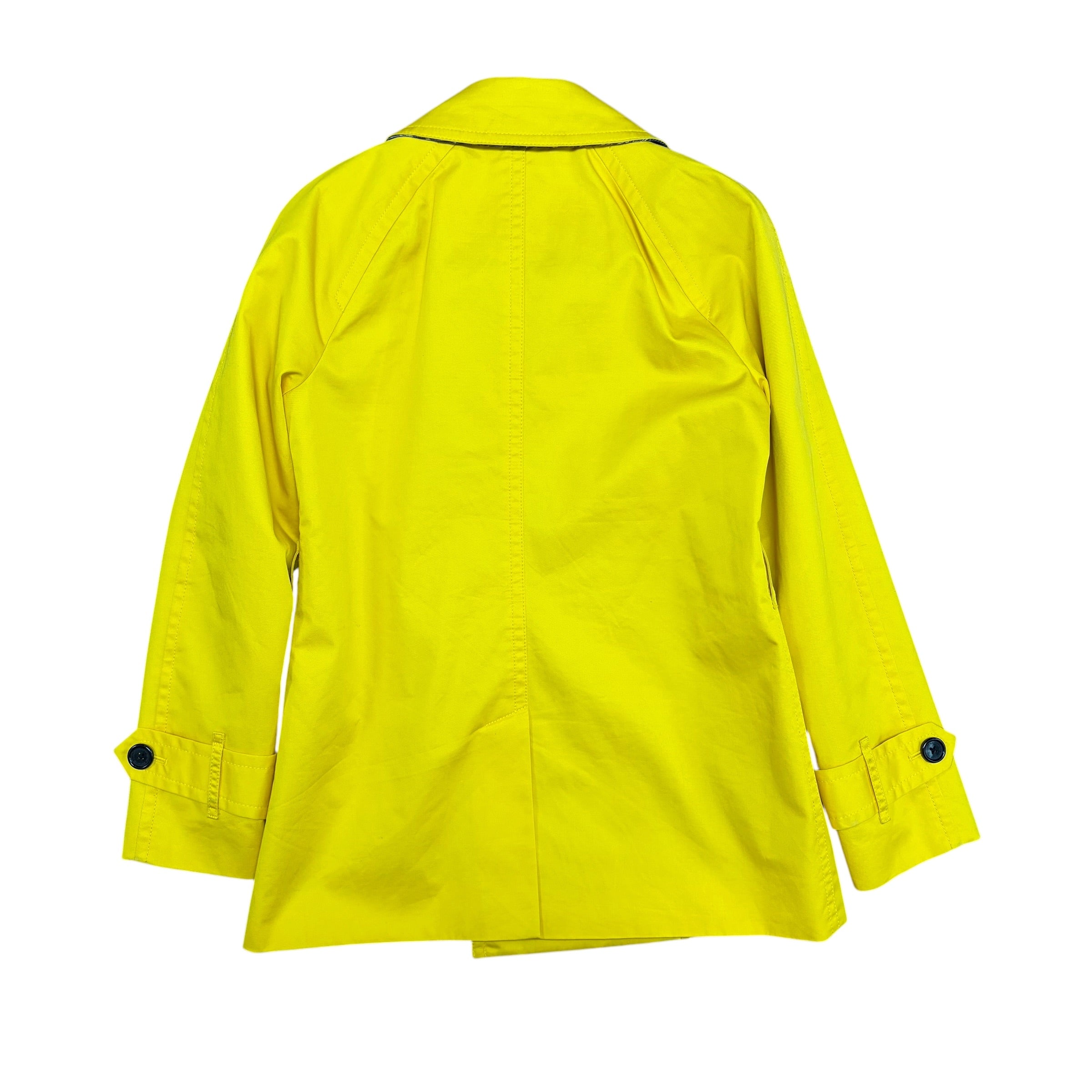 Vintage Coach Women’s Double Breast Trench Coat Bright Yellow