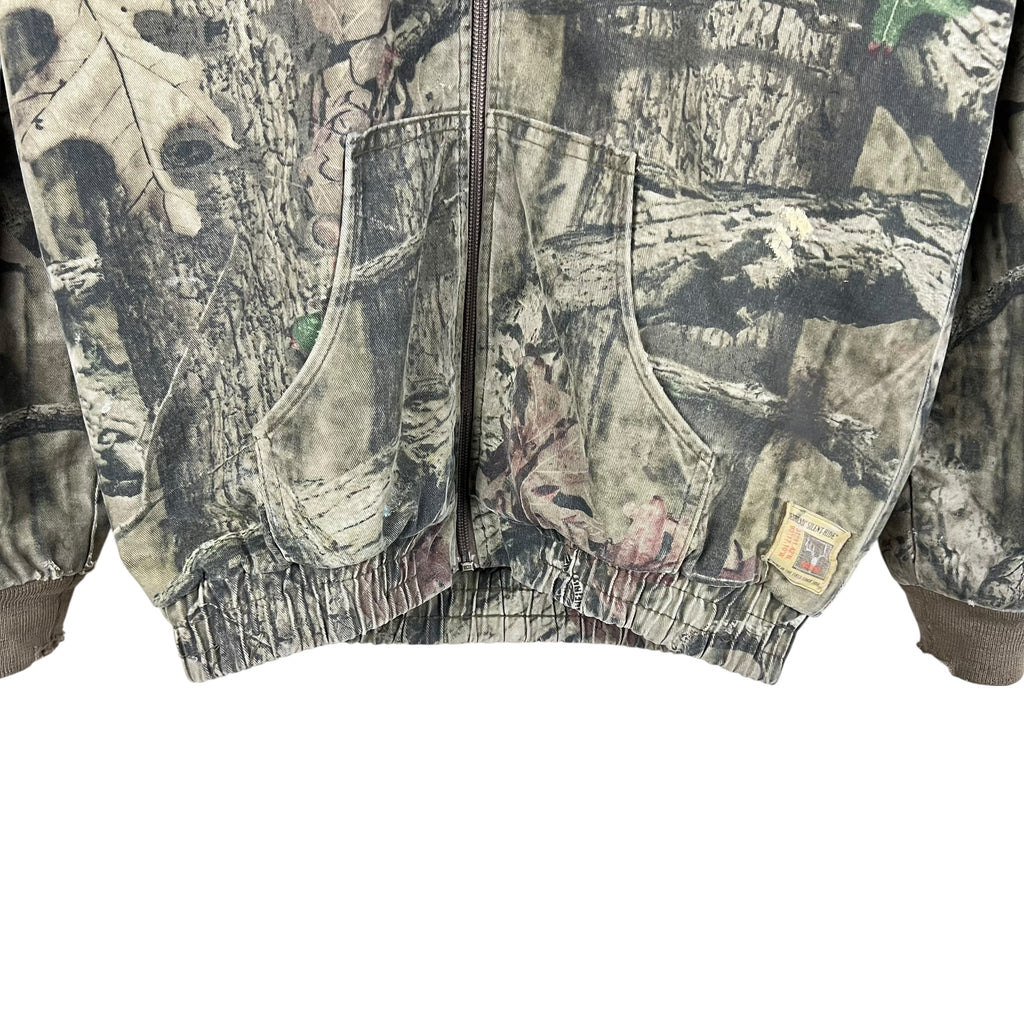Vintage Youth RedHead Silent-Hide RealTree Full Zip Hooded Jacket Camo