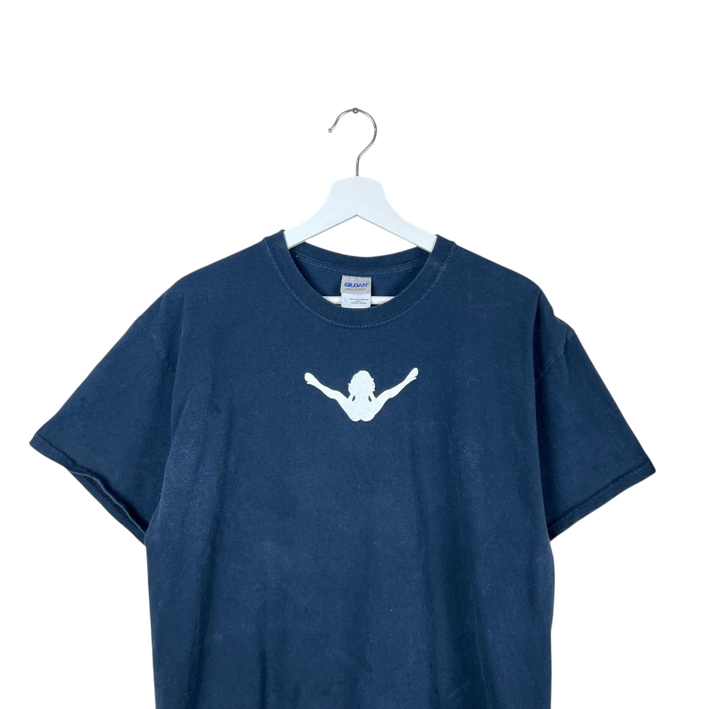 Vintage Wide Open Cycles Woman Promo Tee Black