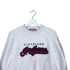 Vintage MLB Cleveland Indians Embroidered Logo Heather Grey