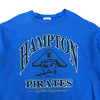 Vintage Lee Sport Hampton Pirates Arch Logo Crewneck Blue